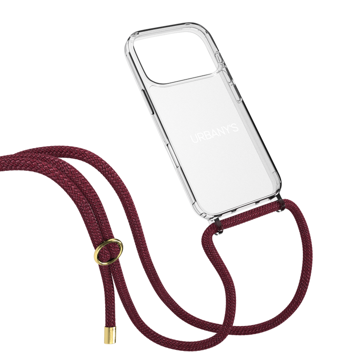 Handykette «Red Wine» (transparent | weinrot)