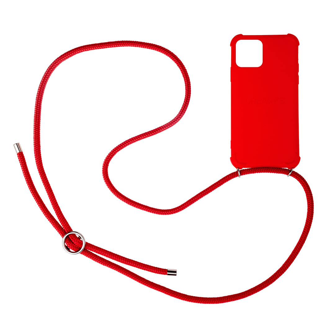 Phone Necklace «Red Lips» (matt) 